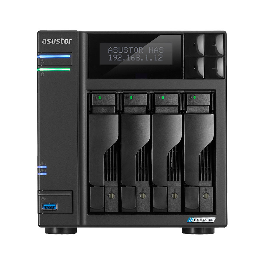 C Data Asustor Lockerstor Gen As T Bay Nas Quad Core Ghz