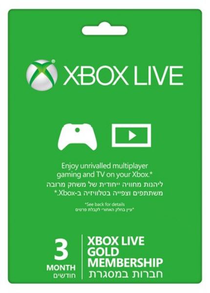 Microsoft® Xbox 360™ Live 3-mo Gold Card