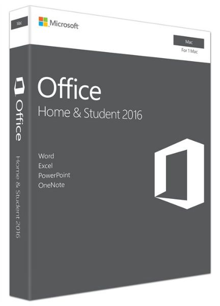 Office Mac Home & Student 2016 Medialess