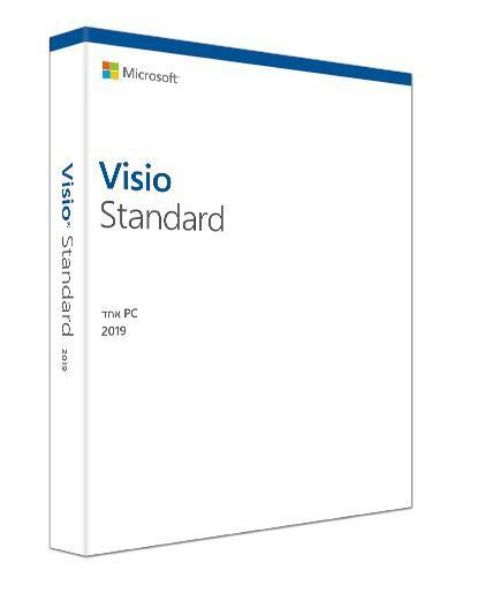 Picture of Visio Std 2019 Win Hebrew Medialess  -  FOR WIN 10 ONLY