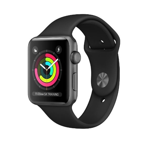 Picture of Apple Watch Series 3 GPS, 38mm Space Grey Aluminium Case with Black Sport Band