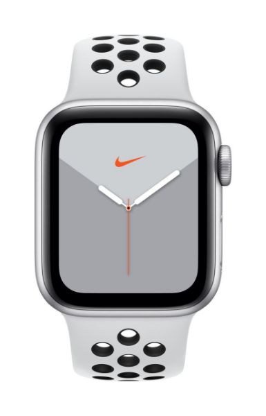 תמונה של Apple Watch Nike Series 5 GPS + Cellular, 40mm Silver Aluminium Case with Pure Platinum/Black Nike Sport Band - S/M & M/L
