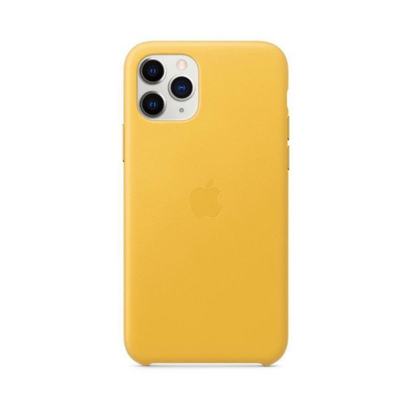 תמונה של iPhone 11 Pro Leather Case - Meyer Yellow