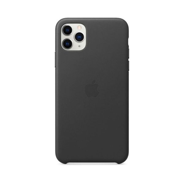 תמונה של iPhone 11 Pro Max Leather Case - Black