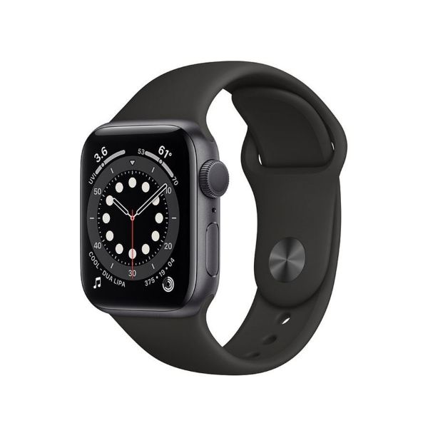 תמונה של Apple Watch Series 6 GPS, 44mm Space Gray Aluminium Case with Black Sport Band - Regular