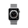 תמונה של Apple Watch Series 6 GPS + Cellular, 40mm Silver Stainless Steel Case with Silver Milanese Loop