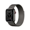 תמונה של Apple Watch Series 6 GPS + Cellular, 44mm Graphite Stainless Steel Case with Graphite Milanese Loop