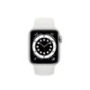 תמונה של Apple Watch Series 6 GPS + Cellular, 40mm Silver Aluminium Case with White Sport Band - Regular