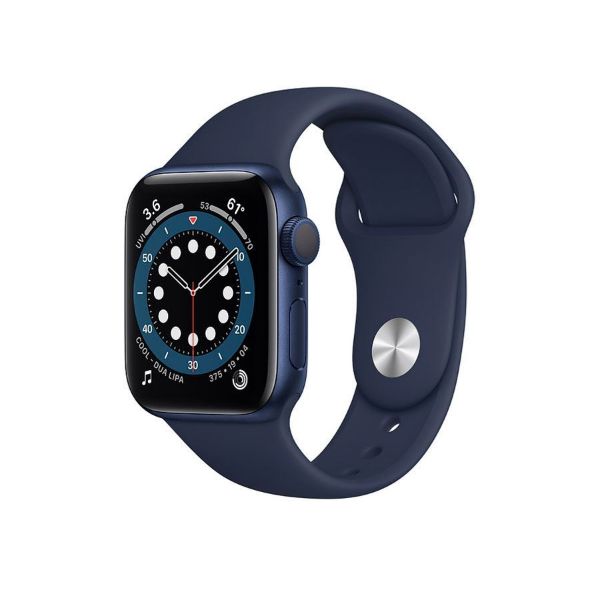 תמונה של Apple Watch Series 6 GPS, 40mm Blue Aluminium Case with Deep Navy Sport Band - Regular