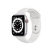 תמונה של Apple Watch Series 6 GPS + Cellular, 40mm Silver Stainless Steel Case with White Sport Band - Regular