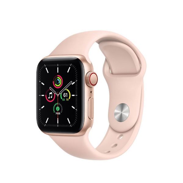 תמונה של Apple Watch SE GPS + Cellular, 40mm Gold Aluminium Case with Pink Sand Sport Band - Regular