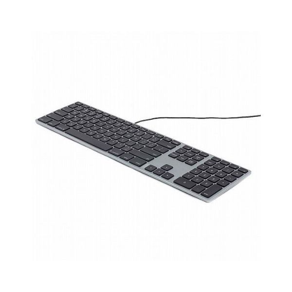 תמונה של מקלדת אפל מק חוטית Matias Wired Aluminum Keyboard for Mac