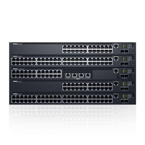 תמונה של Dell Networking N2024P, L2, POE+,24x 1GbE + 2x 10GbE SFP+ fixed ports, Stacking, IO to PSU air