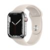 תמונה של Apple Watch Series 7 GPS + Cellular, 45mm Stainless Steel Case with Sport Band - Regular