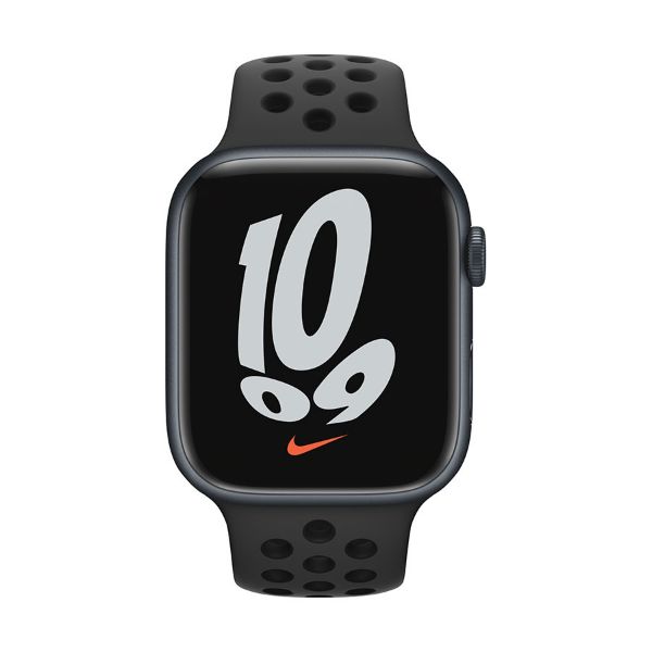 Picture of Apple Watch Nike Series 7 GPS, 45mm Aluminium Case with Nike Sport Band - Regular