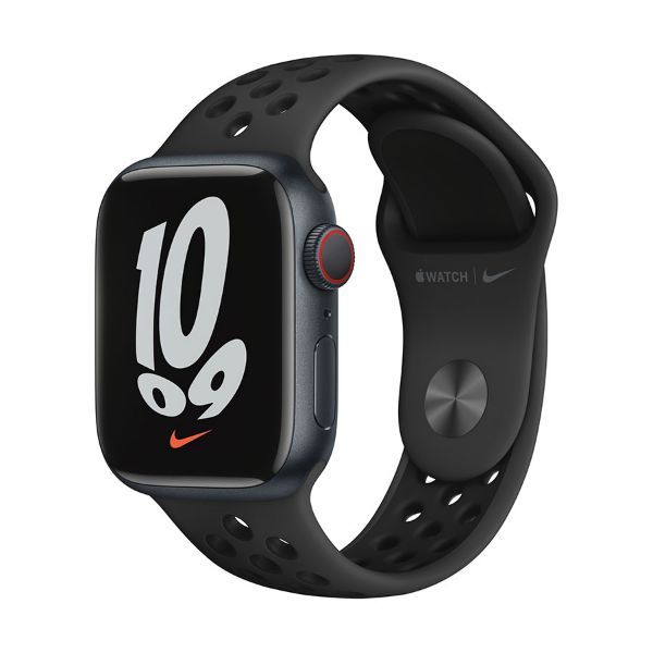 תמונה של Apple Watch Nike Series 7 GPS + Cellular, 41mm Aluminium Case with Nike Sport Band - Regular