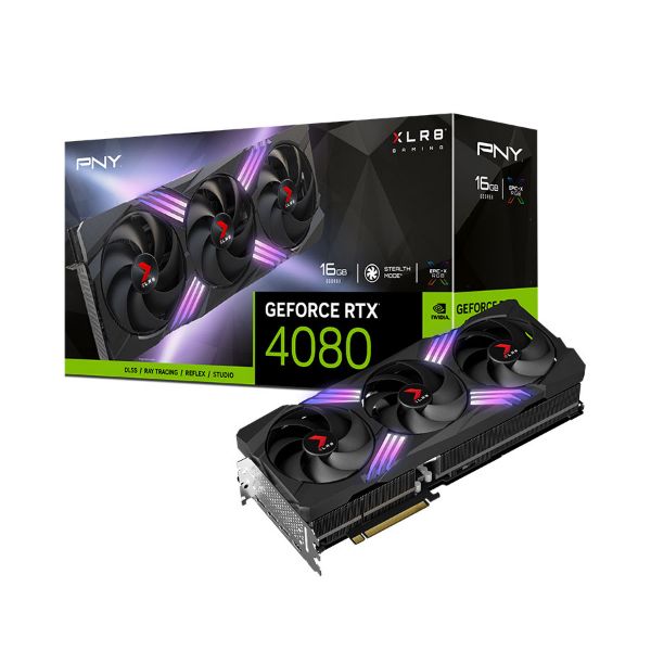 תמונה של PNY GeForce RTX™ 4080 16GB XLR8 Gaming VERTO™ EPIC-X RGB Triple Fan DLSS 3