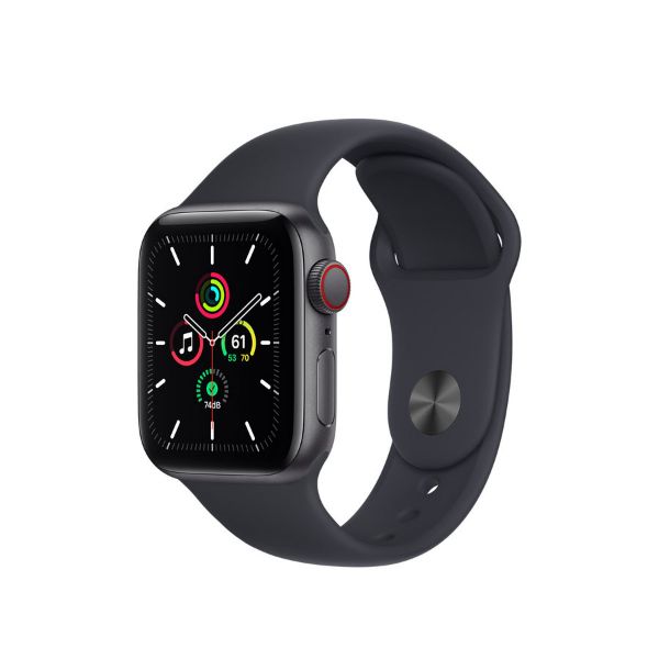 Picture of Apple Watch SE GPS + Cellular, 40mm Space Grey Aluminium Case with Midnight Sport Band - Regular