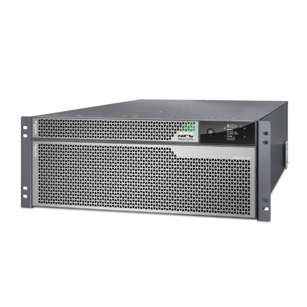 תמונה של APC Smart-UPS Ultra On-Line, 10000VA, Lithium-ion, Rack/Tower 4U, 230V, 6 C13 + 4 C19 + 2 C19 IEC outlets, Network Card, Extended runtime, W/rail kit