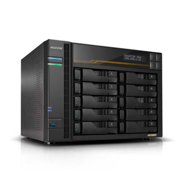 תמונה של Asustor Lockerstor 10 Gen3 10 Bay NAS, Quad-Core 2.3GHz CPU, Dual USB 4 Ports, Dual 10GbE Ports, Dua