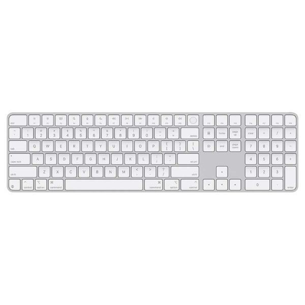 תמונה של Apple Magic Keyboard with Touch ID and Numeric Keypad for Mac models with Apple silicon - White Keys